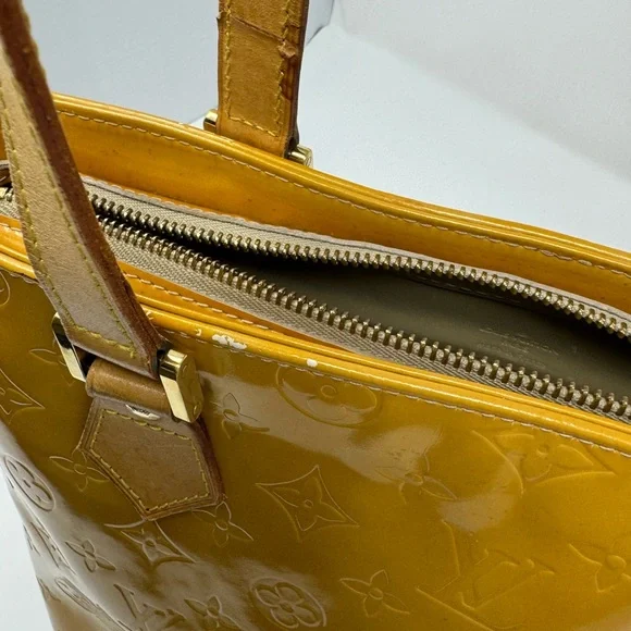 Louis Vuitton Vernis Houston Bag Mustard #TH0978 - Picture 8 of 9